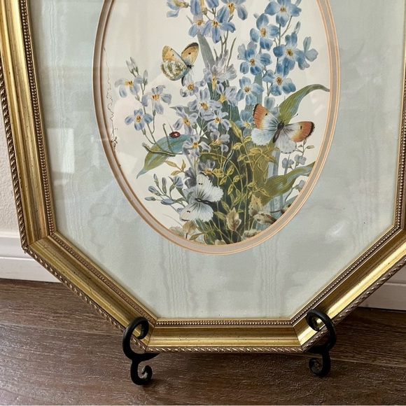 Gold Framed Floral Artwork - Picture 4 of 13